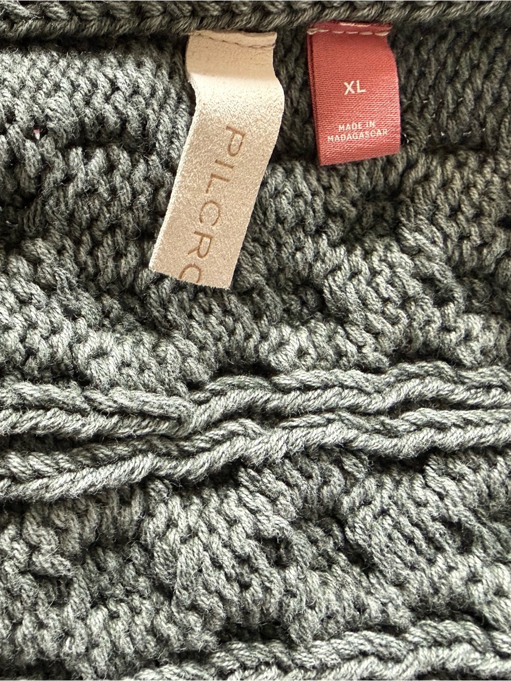 Pilcro Anthropologie Micro Fisherman Cable-Knit Sweater - Sz XL - Picture 8 of 8